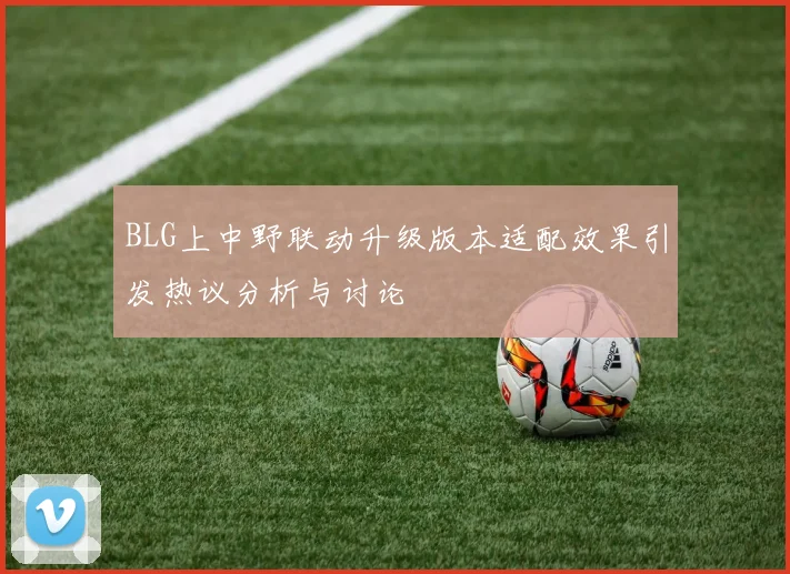 BLG上中野联动升级版本适配效果引发热议分析与讨论